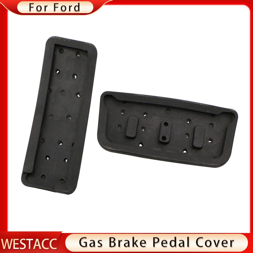 Edelstahl Auto Pedal Pads Abdeckung für Ford Everest Endeavour Raider Ranger 2016 - 2023 Gas Kraftstoff Bremse Pedale Pad