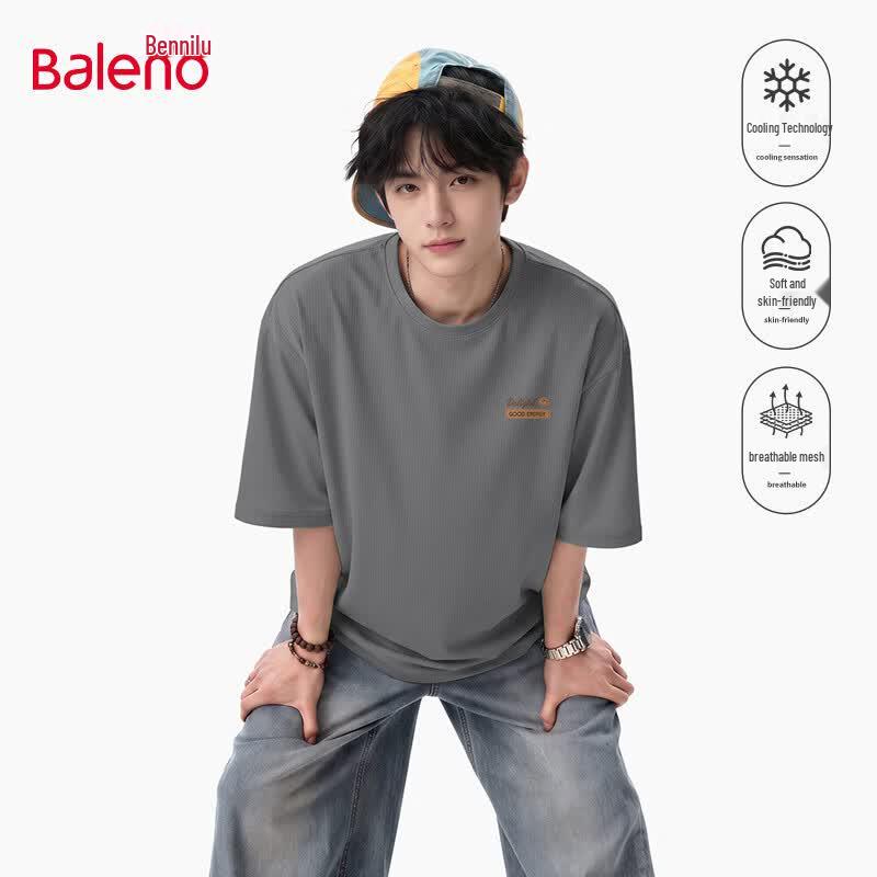Baleno Men s American Mesh Quick-Dry Ice Silk T-Shirt 3XL