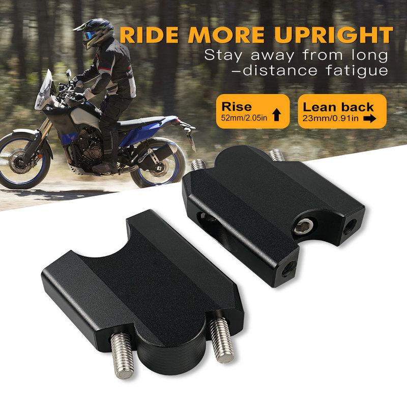For Yamaha Tenere 700 T700 XTZ700 2019-2024 HandleBar Riser 52mm/2.05 inch Handle Bar Mount Clamp Adapter TENERE700 XTZ 700 T7