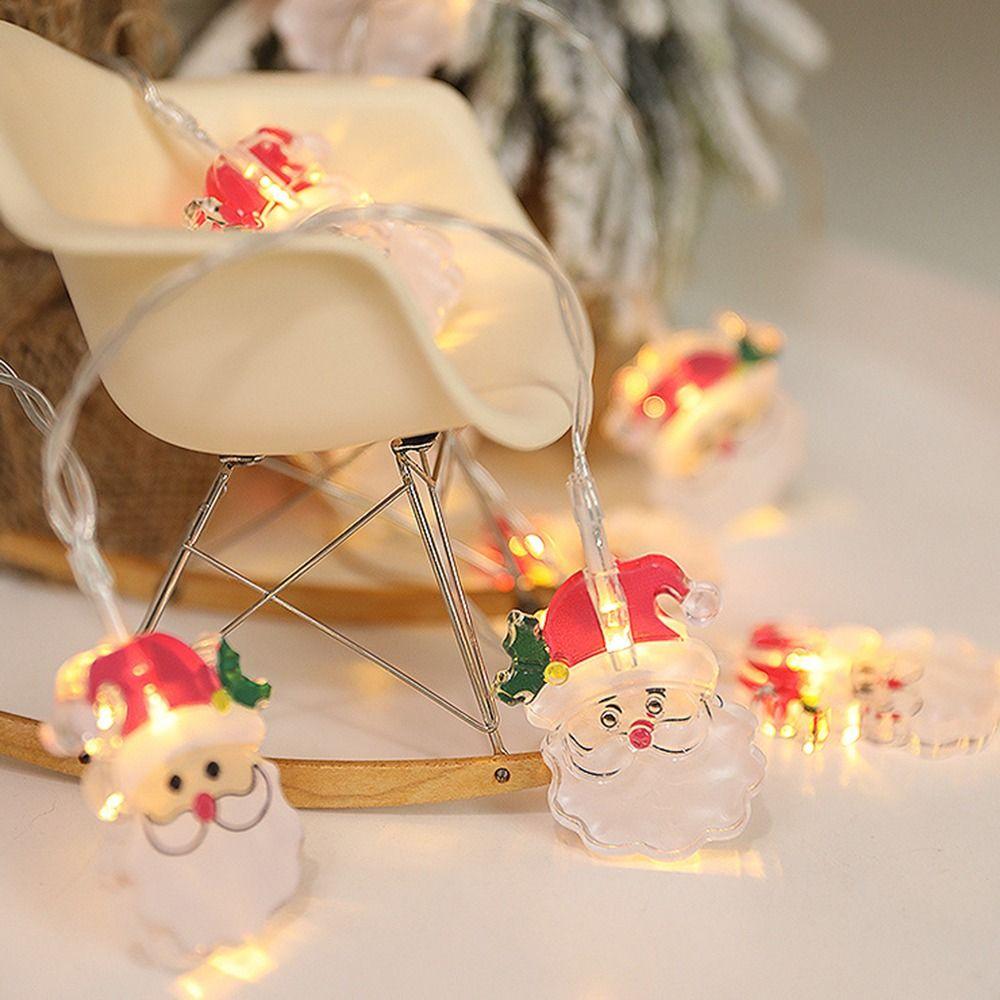 Christmas Tree Fairy String Garland Snowman Christmas Decorations  Outdoor Decorative