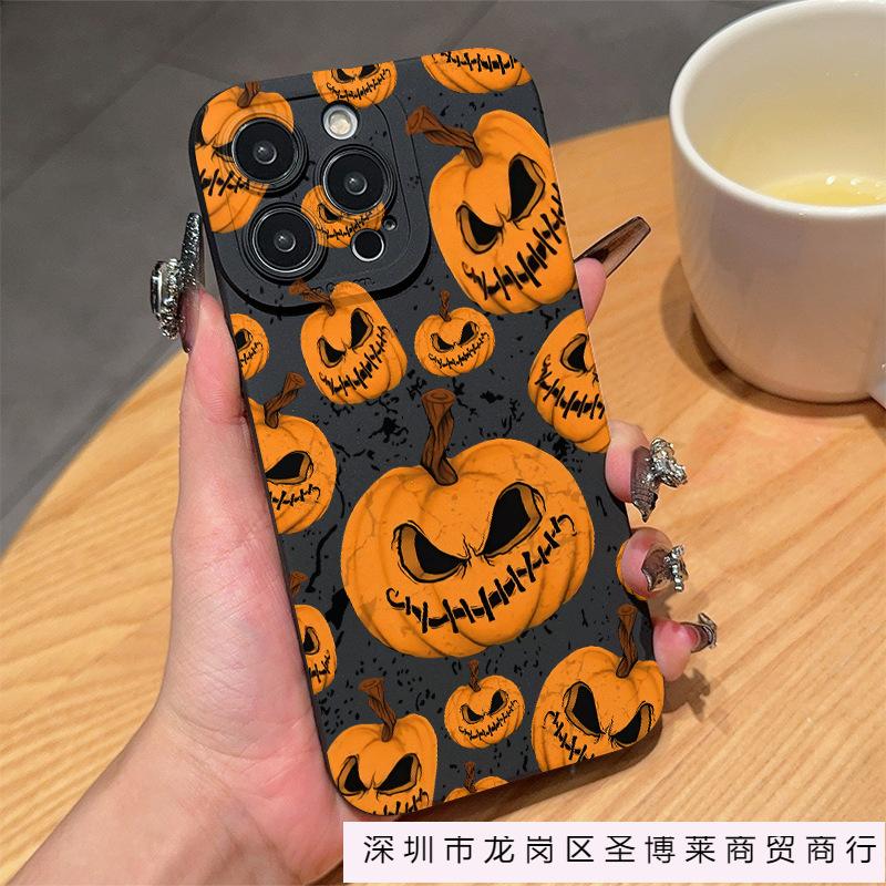 Halloween element Apple 15promax mobile phone case iphone14 is suitable for 12/13mini new 16Pro soft
