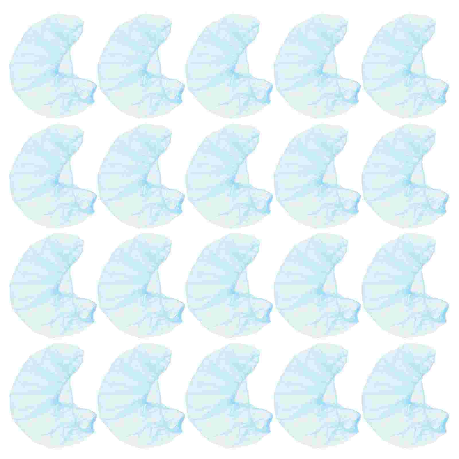 100Pcs Disposable Non Woven Beard Cover Elastic Beard Nets With Ear Loops Full Coverage Facial Hair Guard For Service Beard Mask