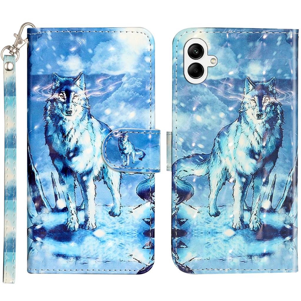 Für Samsung Galaxy A06 4G Hülle 3D Muster Bedruckte Telefon Leder Handyhülle