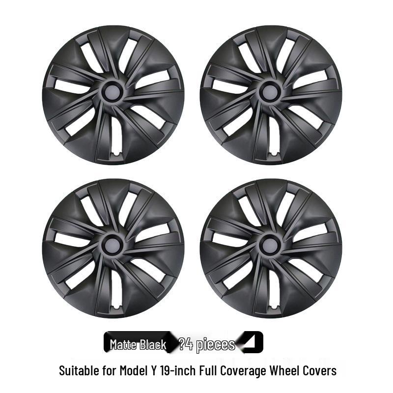 19-Inch Wheel Rim Protector & Anti-Scratch Cover for Tesla Model Y Matte Black 19-inch Original Style