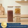 Recipiente de almacenamiento de alimentos transparente, tarro hermético para cocina y cereales