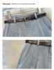 Pleated Midi Skirt - Women's Petite, Spring/Autumn Collection, Temperate OL Commute Style