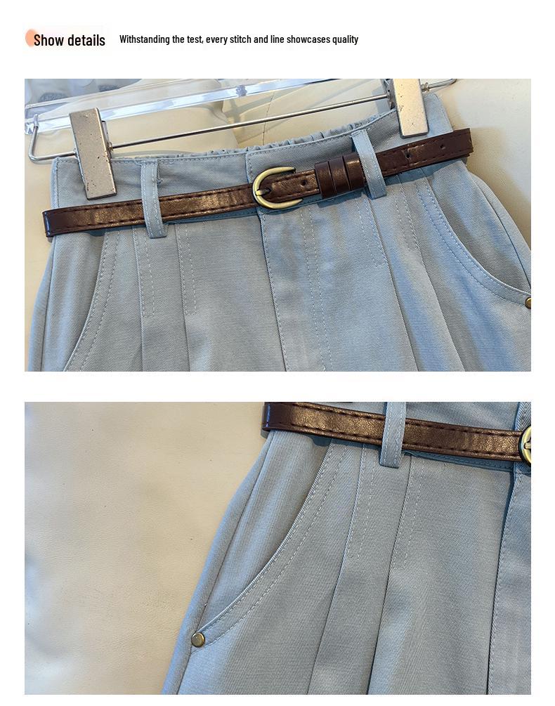 Pleated Midi Skirt - Women's Petite, Spring/Autumn Collection, Temperate OL Commute Style