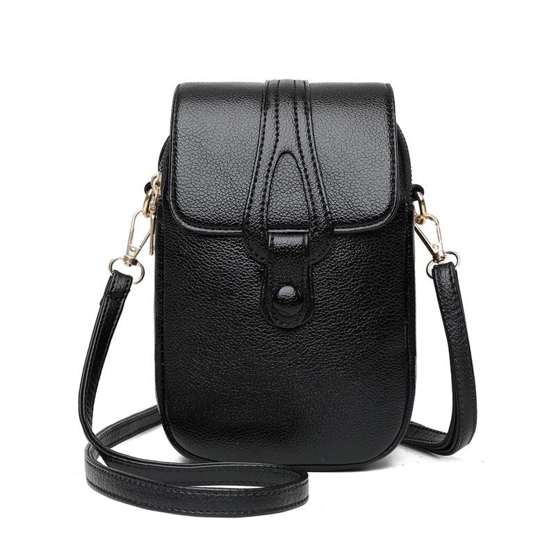 Women's Mini Multifunctional Leather Shoulder Bag for Cellphone Sport Female Handbag Fashion Casual