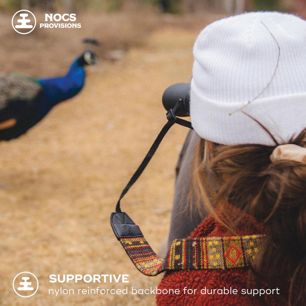 Nocs Provisions Binocular Strap Tapestry Natural Accessory Genuine Colorful Outdoor Sports Watching Live Performance (Woven Strap) Cotton/Polyester