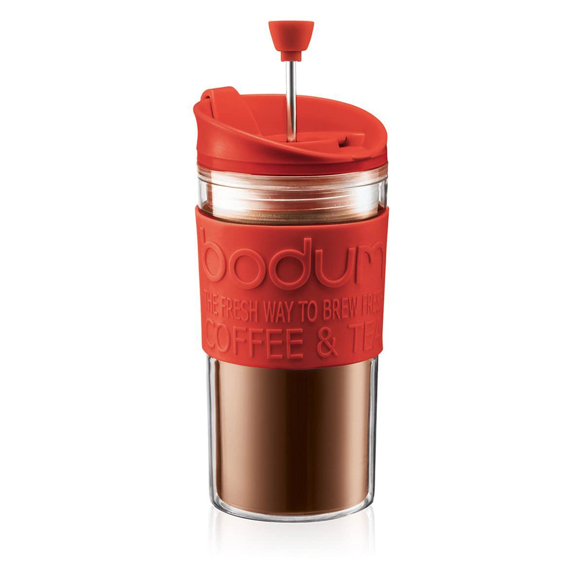 

BODUM TRAVEL PRESS SET Дорожный пресс-набор Кофеварка с френч-прессом (с крышкой для стакана) Пластик 350мл Красный [Оригинальный продукт] K11102-294