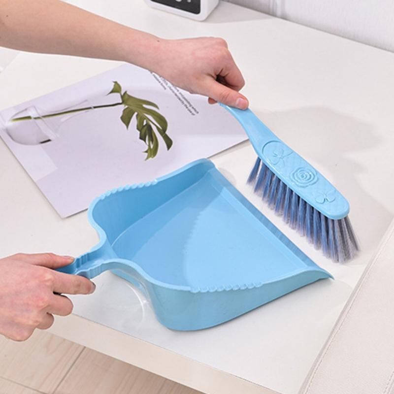Household Cleaning Tool Small Sweeper And Dustpan Set For Tables Bed Quick Cleanup Desktop Use Cleaning Essential