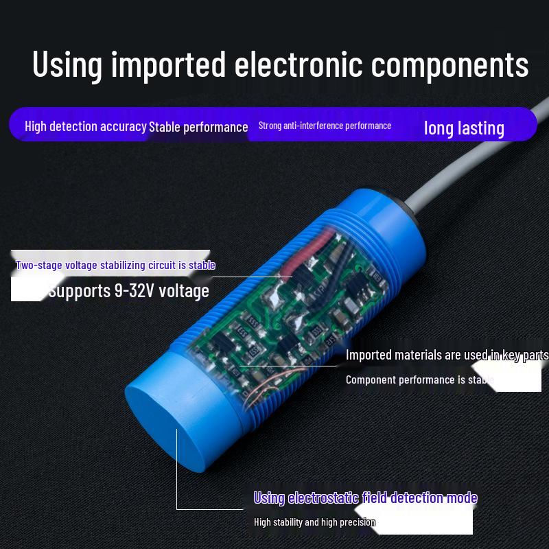 M30 Capacitive Proximity Switch: Metal/Non-metal Detection & Liquid Level Sensor