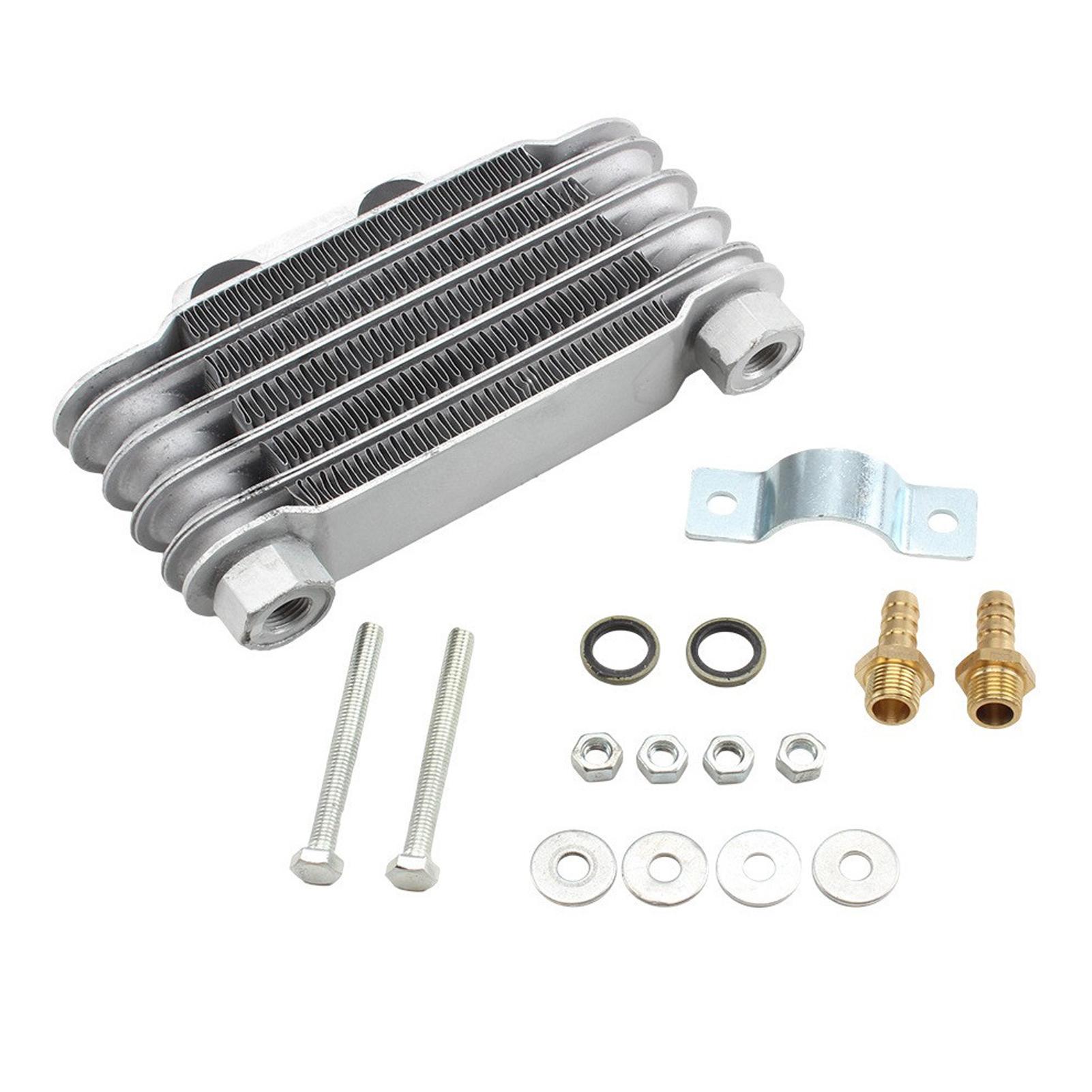 

Motorcycle 100cc-250cc Engine Oil Cooler Radiator Cooling Kit Motorcycle Universal Engine Oil Motocross Accessories B