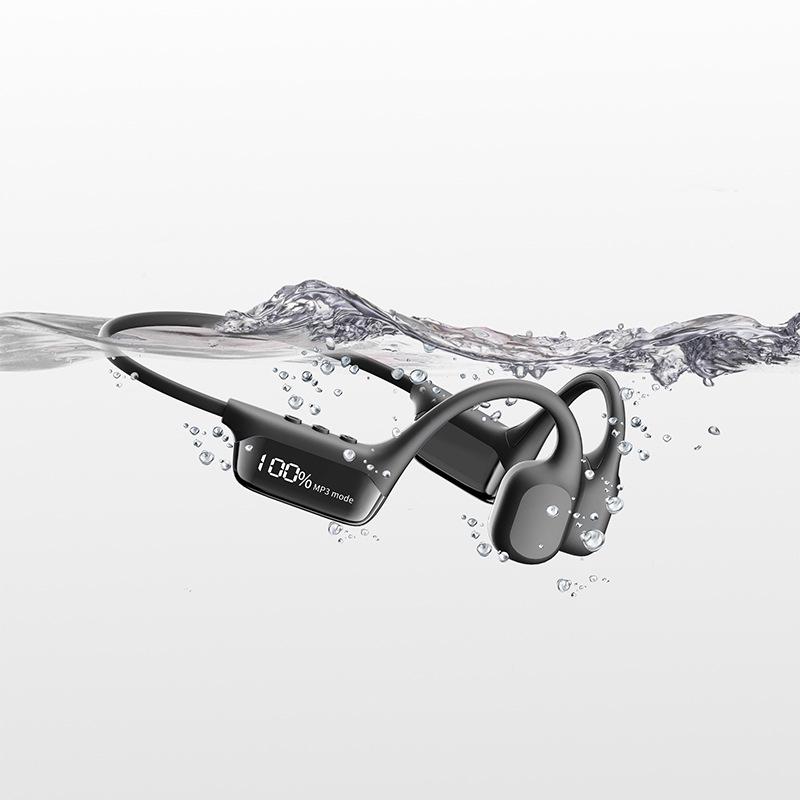 

S10 Bone Conduction Waterproof Bluetooth Headphones with Dual Mode & Extended Battery Life - Blue Sports Over-Ear чёрный