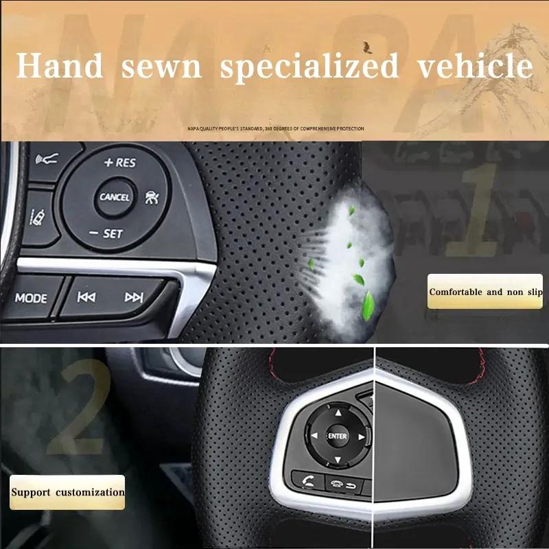 Car Steering Wheel Cover  Leather For Ford MONDEO CHIA-X S-MAX 2007-2012 Steering Wheel Braid Car Accessory