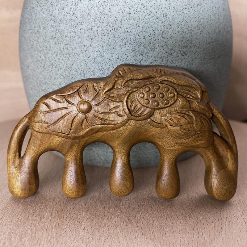 Sandalwood Lotus Flower Meridian Massage Comb