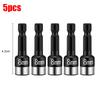 Stainless Steel Hexagonal Shank Socket Reducer Sleeve Wrench Adapter Spanner Power Drills Converter Ratchet Socket Batch Header