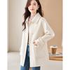 Si Shui Nian Hua Women's Elegant Wool Blend Coat 235256N1