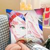 1Pc Darling In The Franxx Zero Zero Two Pillow Case Fashion Square Pillowcase Bedroom Sofa Room Ins Decoration Leisure