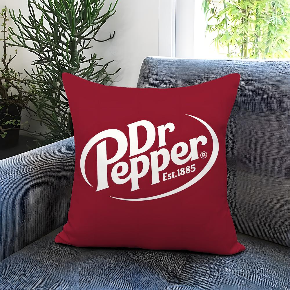 D-Dr Pepper Cushion Cover Comfortable Reversible Pillow Cover Ideal for Car Sofa Bedroom & Beyond