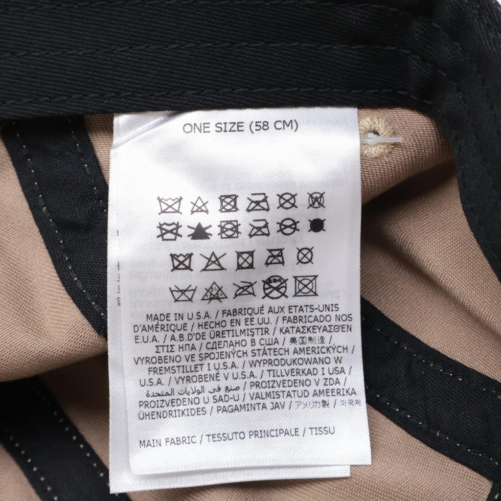 Supreme ×MM6 Painted Camp Cap hat Free Size blackUsed