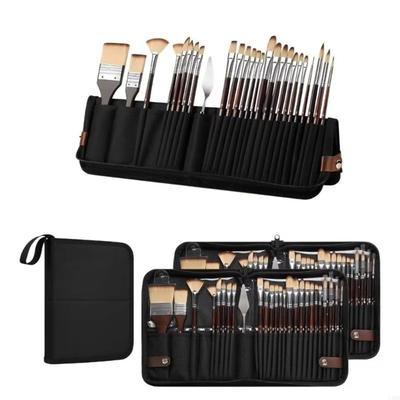 26-teiliges Holzstäbchen Kunstmalwerkzeug-Set Mit Stift Vorhang Gouache-Malpinsel Kunstbedarf