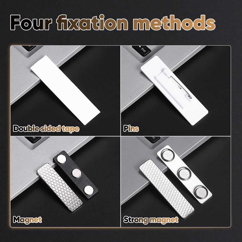 70x20MM Anstecknadeln Pin Personalisiert Kostenlos Anpassbar Gravierter Text Logo Business-Namensschild Stahl Metallanhänger Personalisierte Namensschilder