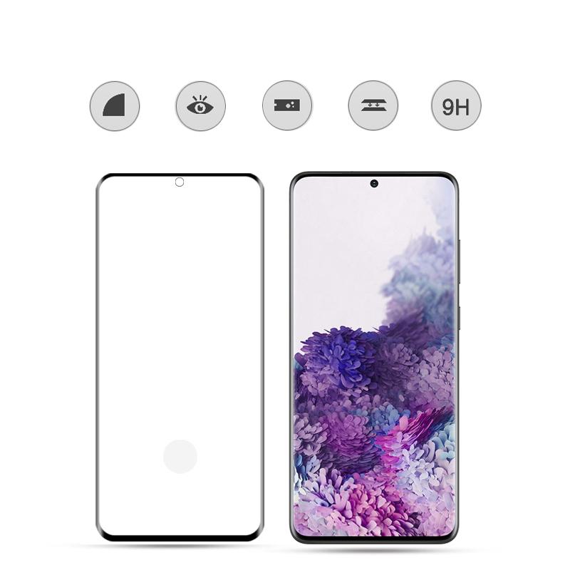 

MOCOLO for Samsung Galaxy S20 Plus 3D Curved Full Screen Full Glue Tempered Glass Screen Protector [Support Ultrasonic Fingerprint Unlock] Type A