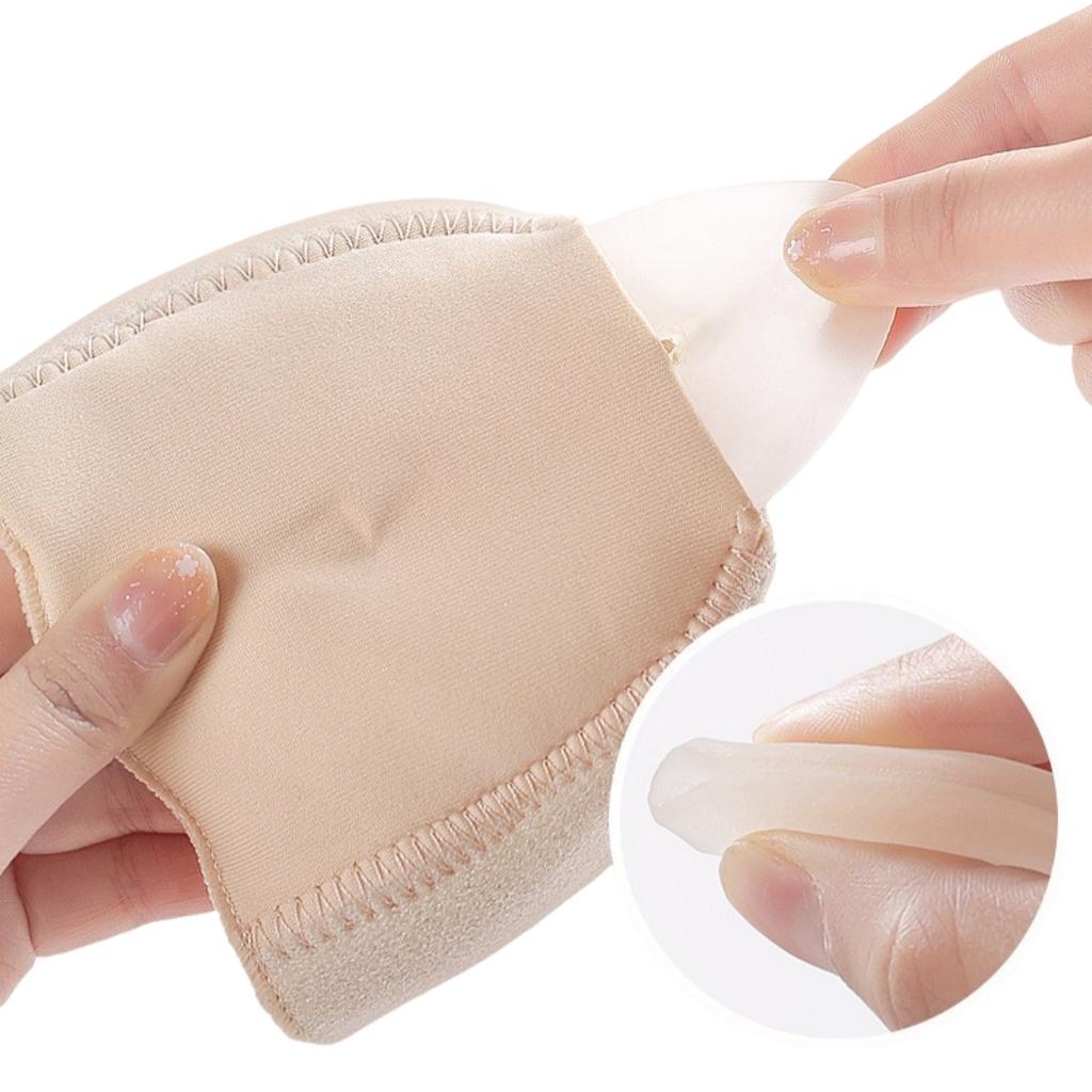 Adjustable Silicone Heel Pads Gel Protective Sock Sleeve Velcro Heel Sleeve With Strap Shock Absorption Relieving Leg Pressure