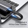 PD 240W USB C Charging Cable For iPhone 16 USB4 Cable Portable Keychain 40Gbps Data Transfer Thunderbolt4/3 8K@60Hz Type C Cable