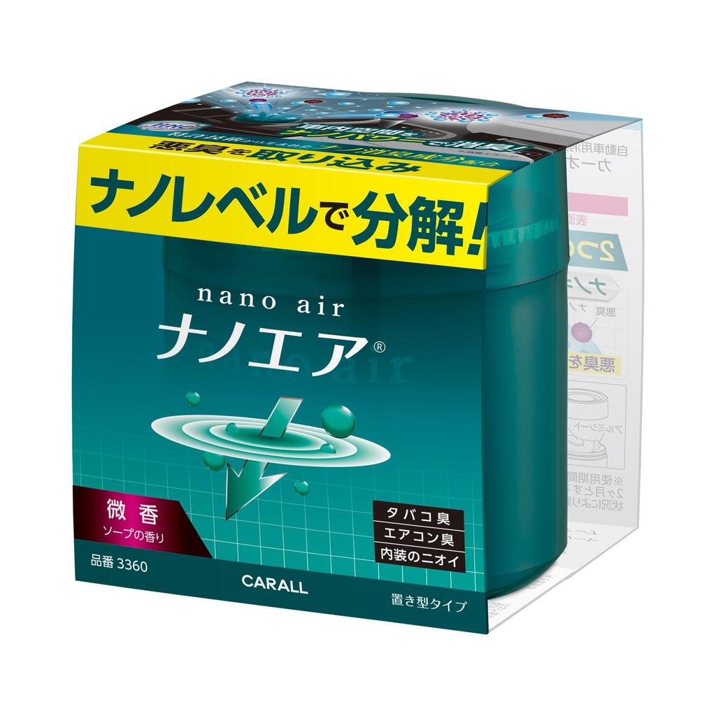 Harukado Car All /, Deodorizing Nano Air Pressing Type, Faint , 4.1 fl oz (115 ml), Blue