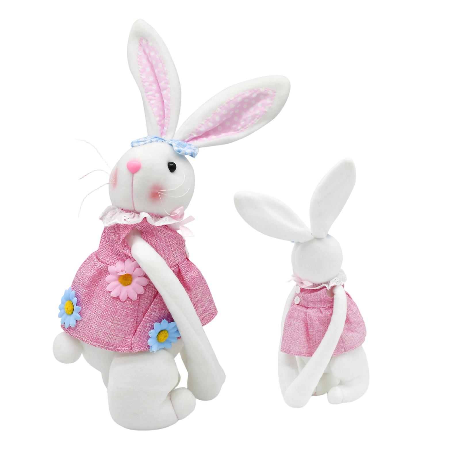 Креативные пасхальные украшения-кролики для декора дома, плюшевые игрушки-кролики