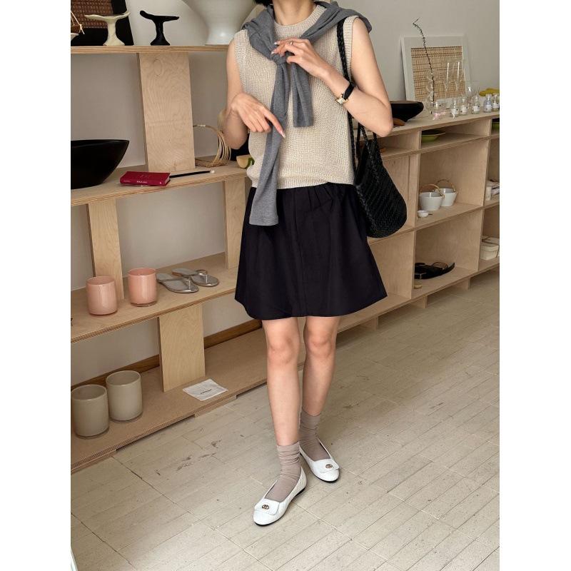 2025 Spring and Autumn New Fashion Round Head Shallow Mouth Flat Bottom Gold Buckle Diamond Single Shoes Small Fragrant Comfortable Women's Shoes