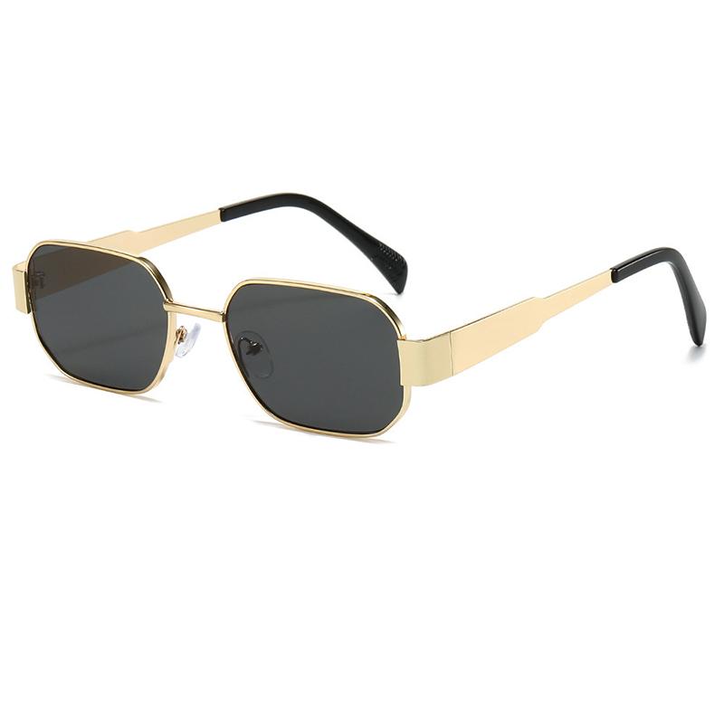 Fashion Simple Square Sunglasses for Men Women Classic Vintage Design Hip Hop Casual Metal UV400 Sun Glasses Unisex Eyewear 2026
