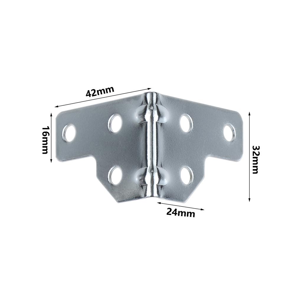 4Pcs Wrap Angle Flight Case Aviation Bag Protective Corner Brace Wooden Box Corner Protector Edge Covers Metal Corner Brackets