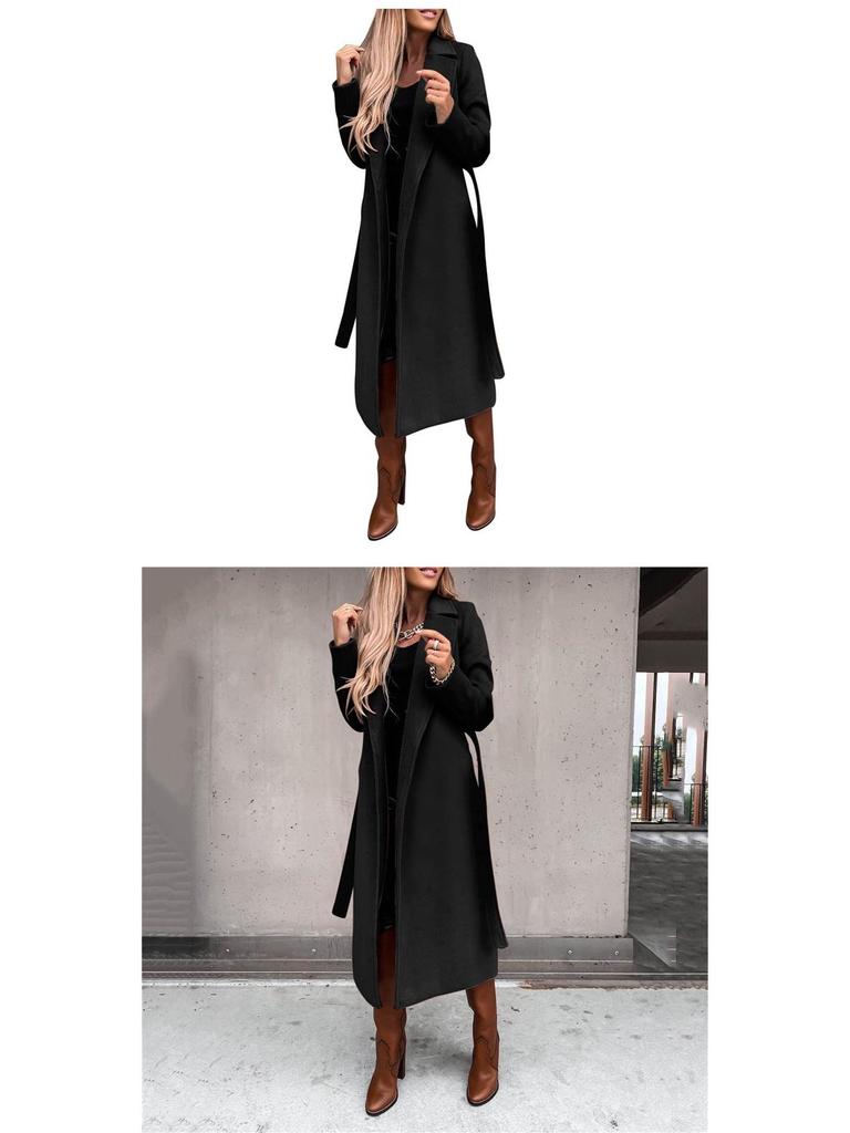 Women's Long-Sleeve Trench Coat