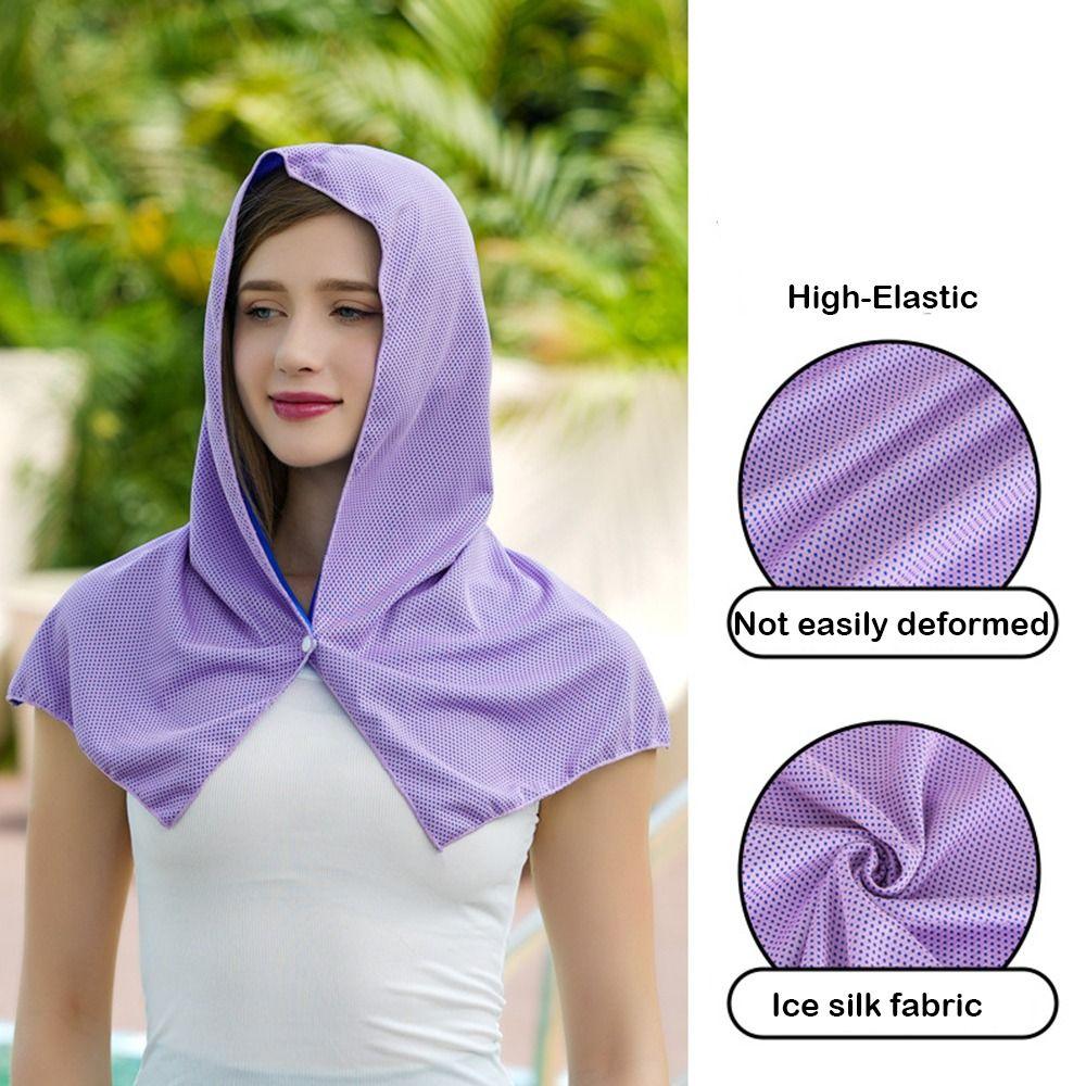 Quick Drying Cooling Towel Breathable Sports Towel Skin Friendly Sunscreen Bandana  for Summer