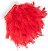FeatherRed Turkey Feathers Trim 10-15cm 4-6 Inch Natural Feather Ribbon for Sewing Clothing Fringe Plumes Wedding Decoration