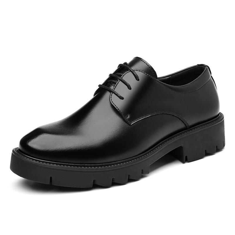 Height-increasing Shoes Men's 2025 New Thick-soled Korean Version of Business Formal Wear Heightening 10CM Groom Wedding Suit Shoes