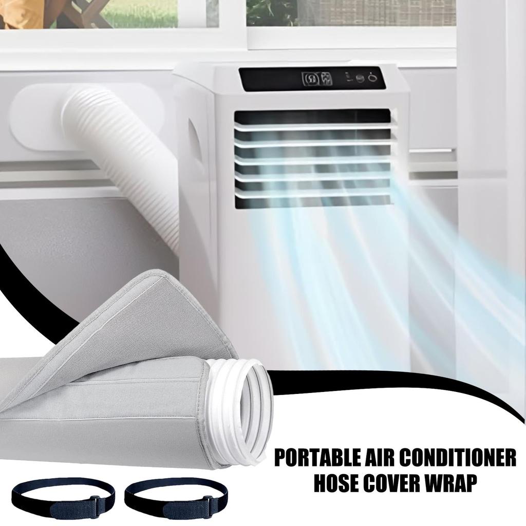 Hot Summer Ac Hose Insulation Wrap with adjustable straps insulated air conditioner hose pipe vent cover fast shipping