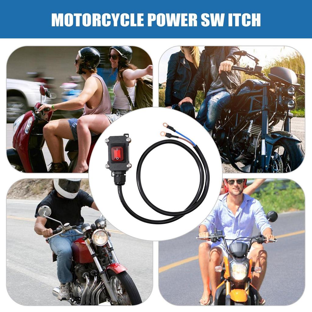 30/50/100cm Car Battery Disconnect 12V/24V Waterproof Power Blocker Motorcycle Car Battery Disconnector for Marine Boat car