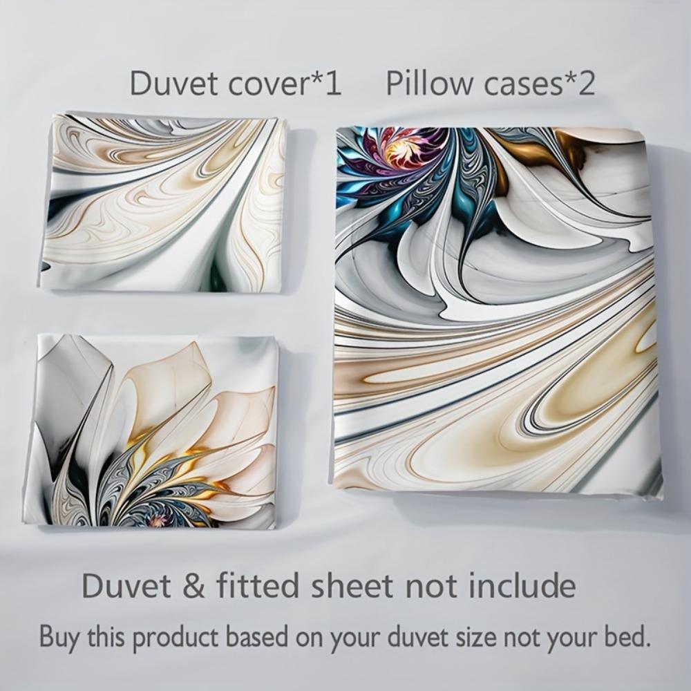3pcs Champagne Bedding Set Huamei Design Cozy Duvet Cover Set King Queen Twin Single Size Birthday Gift Girl Adult Bedroom Decor