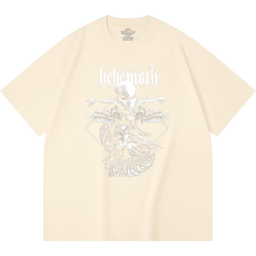 230 g/m² 100% Bavlna T-shirt Heavy Metal Rocková Kapela Tisk Populární Hudby Unisex Těžký Bavlněný T-shirt