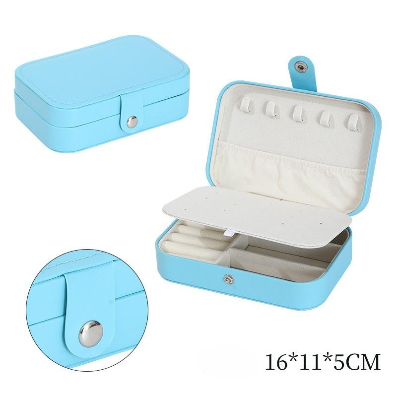 Medium Jewelry Storage Box Simple Double-layer College Student Dormitory Exquisite Gorgeous Necklace Ring Packaging Box Jewelry
