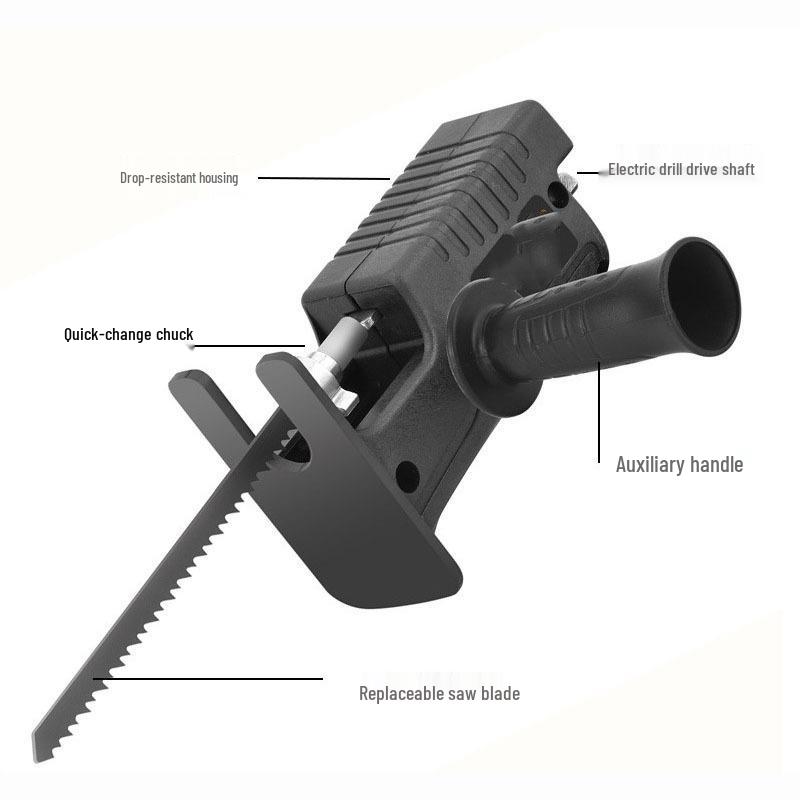 Multifunctional Electric Drill to Saw Conversion Head