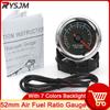 AD Air Fuel Ratio Gauge 52mm Voltmeter 12V Digital Car AFR Meter Indicator Voltage AFR Gauge Narrowband O2 Oxygen PRESSUR GAUG