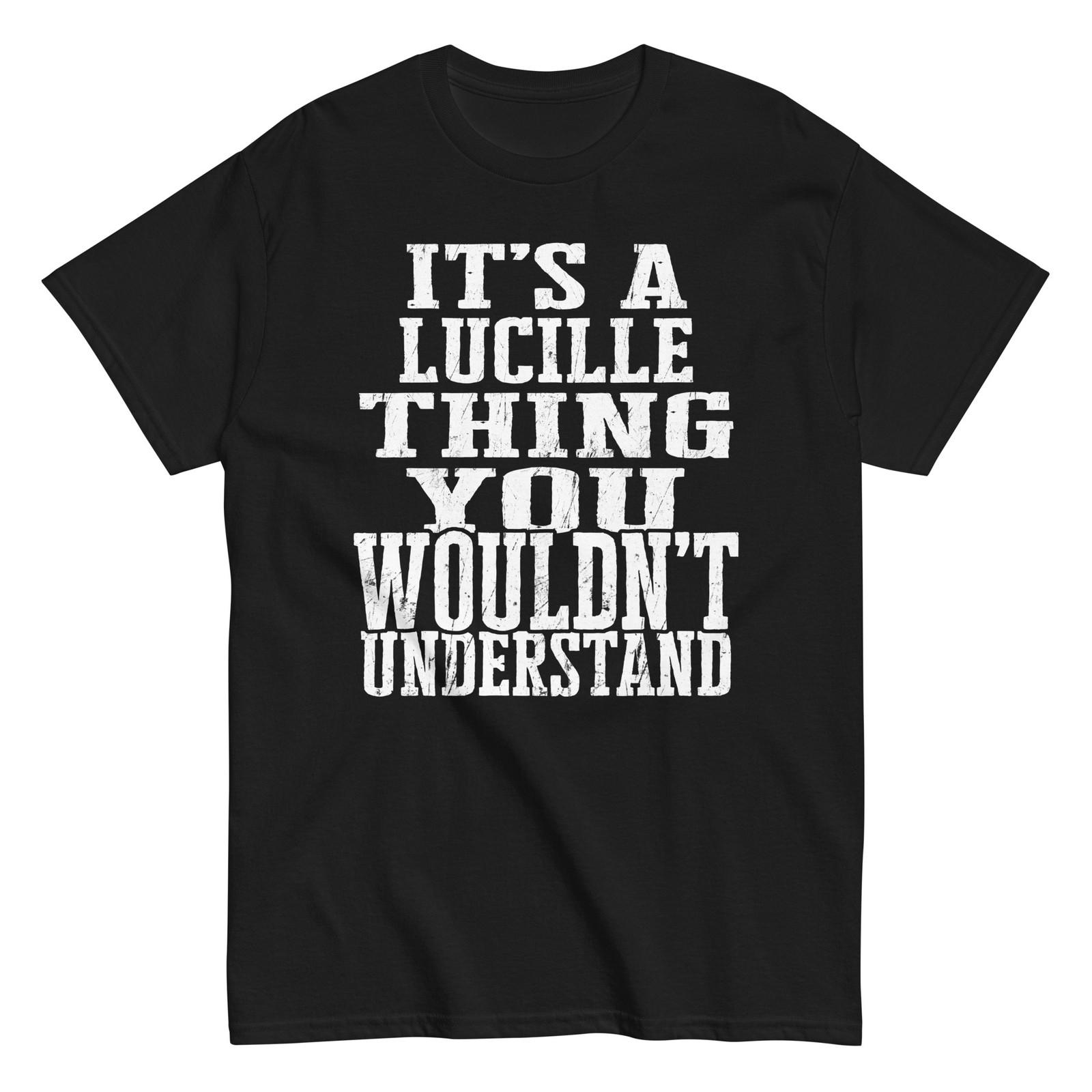 Its a Lucille Thing Family Reunion First Last Squad Name T Shirt S разноцветный