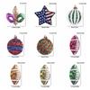 10pcs Cartoon Sequins Watermelon Fruit Drink Embroidered Patches Shells Coconut Trees Patch Clothes Decoration Sew Applique Diy 