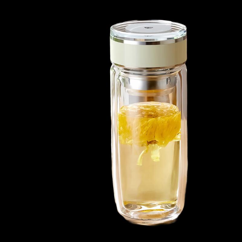 Shangqi Double Wall Glass Tea Infuser Cup
