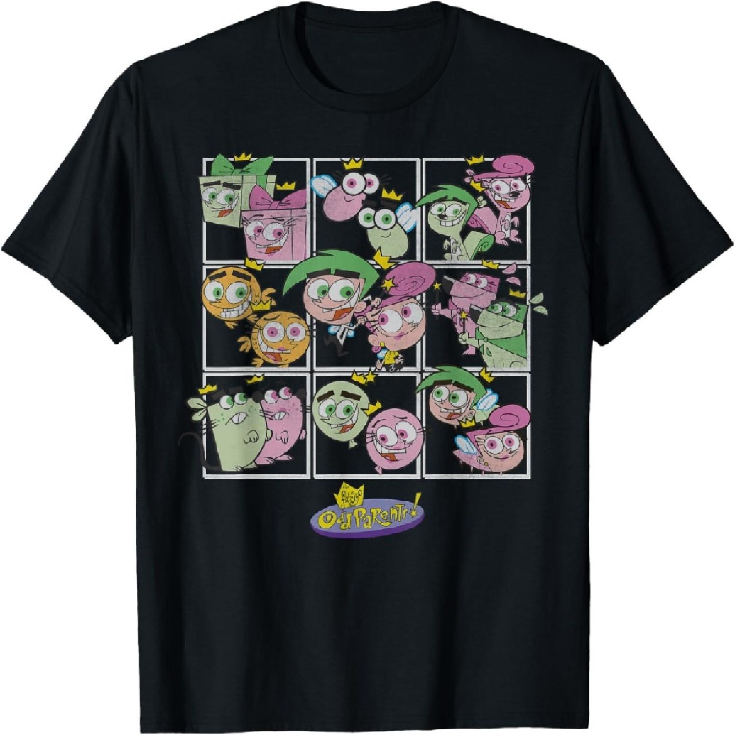 Nickelodeon The Fairly OddParents Cosmo & Wanda Looks Tee T-Shirt S разноцветный